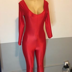 Women’s lovely red jumpsuit